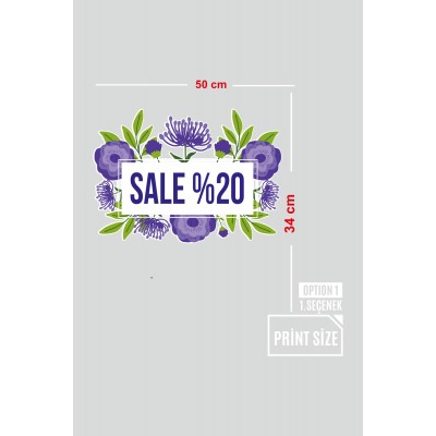 Blue And Green İlkbahar Yaz Koleksiyonu Mağaza Vitrin Cam Stickerı