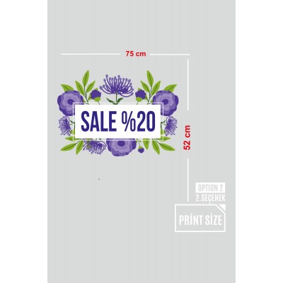 Blue And Green İlkbahar Yaz Koleksiyonu Mağaza Vitrin Cam Stickerı