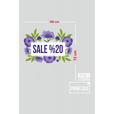 Blue And Green İlkbahar Yaz Koleksiyonu Mağaza Vitrin Cam Stickerı