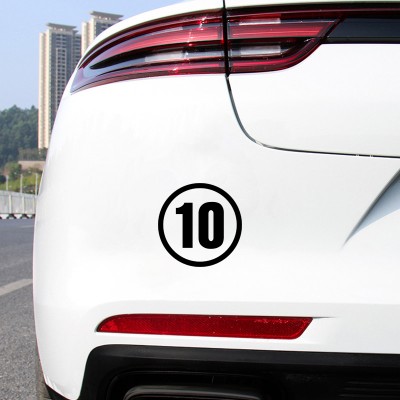 İstediğin Rakam Sticker – Araç, Kapı, Dolap Numarası Kişiye Özel Etiket