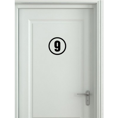 İstediğin Rakam Sticker – Araç, Kapı, Dolap Numarası Kişiye Özel Etiket