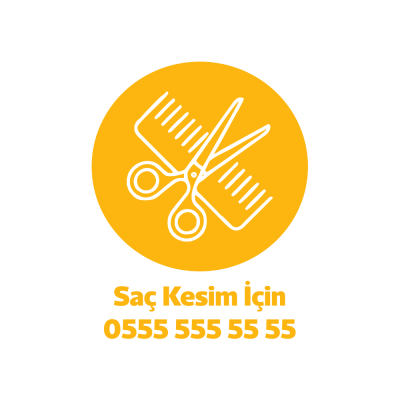 Kişiye Berberlere Özel Randevu Aramaları İçin Cama Özel Sticker Yapıştırma