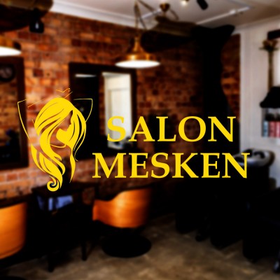 Berberlere ve Kuaförlere Özel Firma Salon Mesken Cam Vitrin Stickerı Yapıştırma