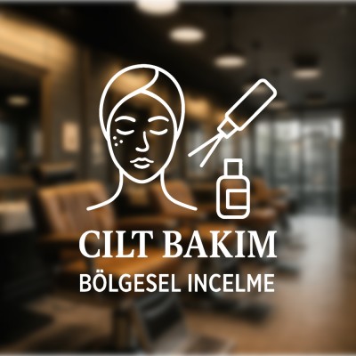 Cilt Bakımı & Bölgesel İncelme Cam Vitrin Stickerı