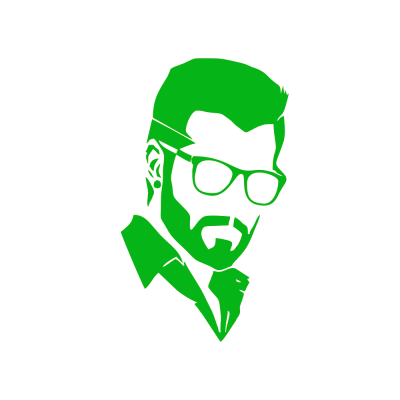 Kişiye Berberlere Özel Erkek Silüeti Sticker Yapıştırma