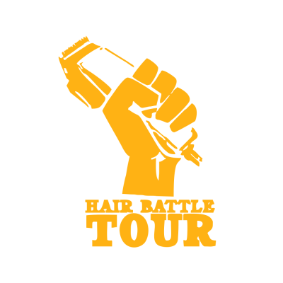 Kişiye Berberlere Özel Hair Batttle Tour Sticker Yapıştırma