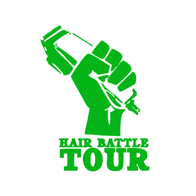 Kişiye Berberlere Özel Hair Batttle Tour Sticker Yapıştırma