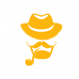 Kişiye Berberlere Özel Pipolu Adam Sticker Yapıştırma