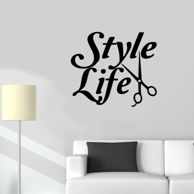 Kişiye Berberlere Özel Style Life Sticker Yapıştırma