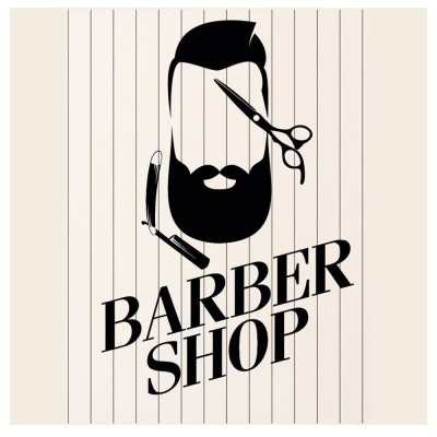 Kişiye Berberlere Kuaförlere Özel Berber Dükkanı Shop Yazısı Sticker Yapıştırma