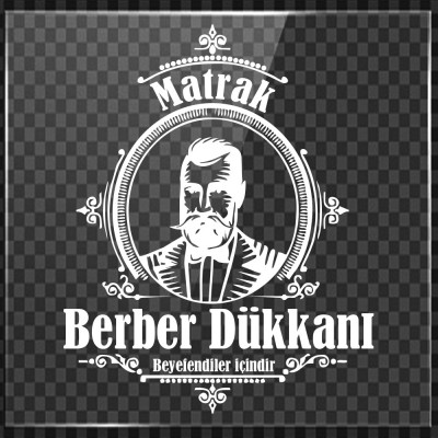 Kişiye Berberlere Kuaförlere Özel Berber Matrak Yazısı Sticker Yapıştırma