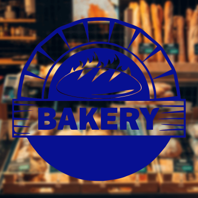 Fırın Ve Pastanelere Özel Alev Ve Ekmek Sticker Yapıştırma