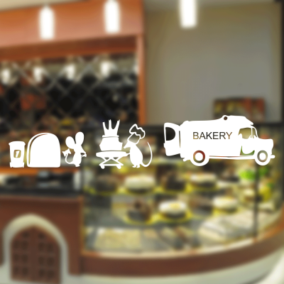 Fırın Ve Pastanelere Özel Fareler Sticker Sticker Yapıştırma