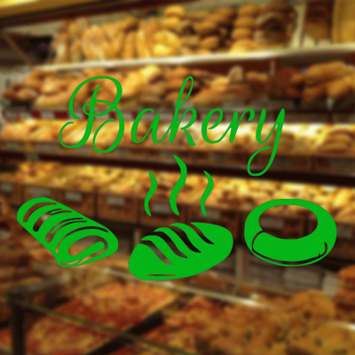Fırın Ve Pastanelere Özel Fırından Yeni Çıkmış Ekmekler Sticker Yapıştırma