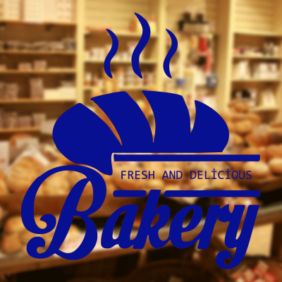 Fırın Ve Pastanelere Özel Fresh And Delicious Sticker Yapıştırma