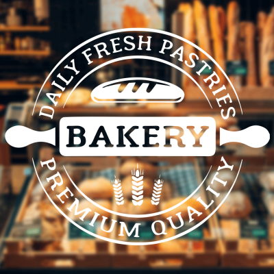Fırın Ve Pastanelere Özel Premium Quality Sticker Yapıştırma