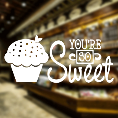 Fırın Ve Pastanelere Özel You Are So Sweet Sticker Yapıştırma