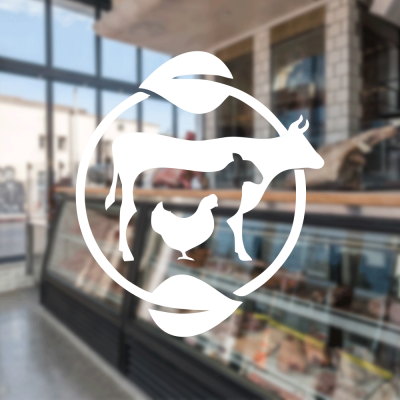 Kasap Ve Steak Houselara Özel Doğal Dönüşüm Ve Hayvan Silüetleri Sticker Yapıştırma