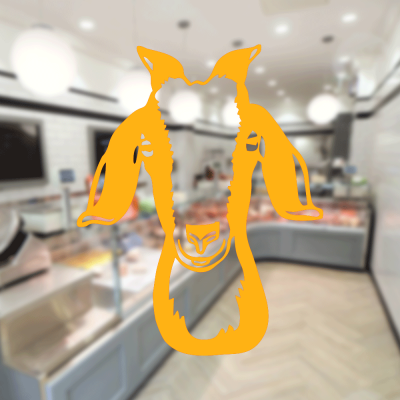 Kasap Ve Steak Houselara Özel Firma Küçük Oğlak Sticker Yapıştırma