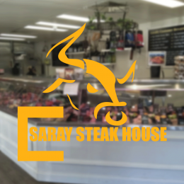 Kasap Ve Steak Houselara Özel Firma Saray Steak House Sticker Yapıştırma