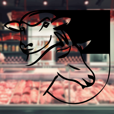 Kasap Ve Steak Houselara Özel Oğlak Ve Koyun Sticker Yapıştırma