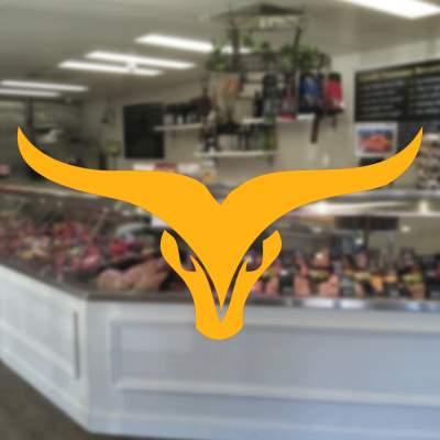 Kasap Ve Steak Houselara Özel Koç Başı Sticker Yapıştırma