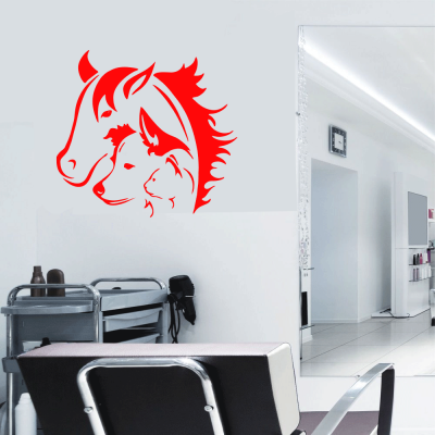 Petshop Ve Veterinerlere Özel At Kedi Köpek Sticker Yapıştırma