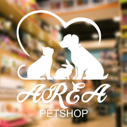 Petshop Ve Veterinerlere Özel Firma Area Petshop Sticker Yapıştırma