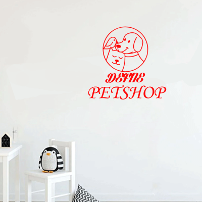 Petshop Ve Veterinerlere Özel Firma Defne Petshop Sticker Yapıştırma