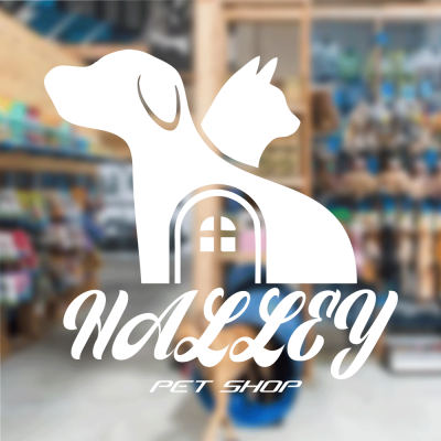 Petshop Ve Veterinerlere Özel Firma Halley Petshop Sticker Yapıştırma