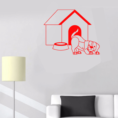 Petshop Ve Veterinerlere Özel Köpek Kulübesi Sticker Yapıştırma