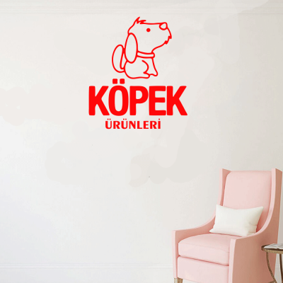Petshop Ve Veterinerlere Özel Köpek Ürünleri Sticker Yapıştırma