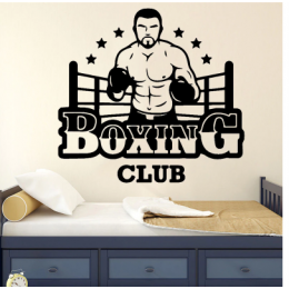 Boxing Club Yazısı Spor Salonu Duvar Stickerı