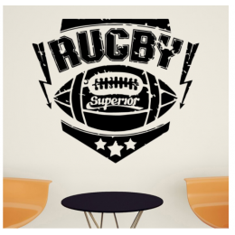 Rugby Yazısı Spor Salonu Duvar Stickerı