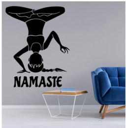 Yoga Namaste Yazısı Spor Salonu Duvar Stickerı