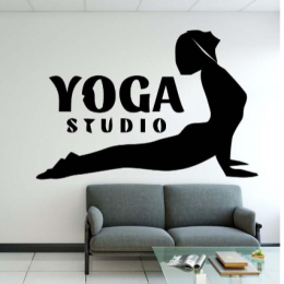 Yoga Stüdyosu Yazısı Spor Salonu Duvar Stickerı