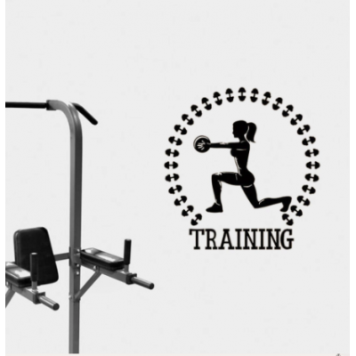 Training Yazısı Spor Salonu Duvar Stickerı