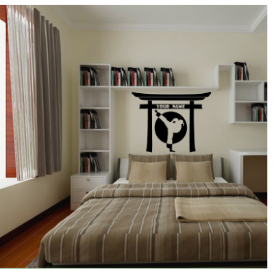 Spor Salonlarına Özel Kişisel Adı Taekwondo Duvar Yazısı Cam Vitrin Sticker Yapıştırma