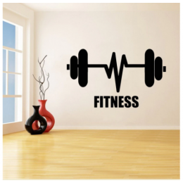 Fitness Halter Yazısı Spor Salonu Duvar Stickerı