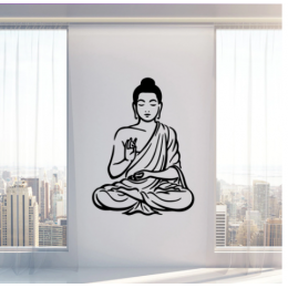 Spor Salonlarına Özel  Om Yoga Meditasyon Yazısı Cam Vitrin Sticker Yapıştırma