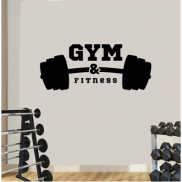 Gym Fitness Halter Yazısı Spor Salonu Duvar Stickerı