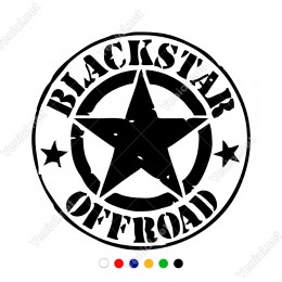 Efektli Army Yıldız Black Star Offroad Yazılı Sticker Araba Sticker, Oto Sticker, Araba Çıkartmaları, Jeep için Aksesuarlar, 4X4 Sticker, Laptop ve Duvar için