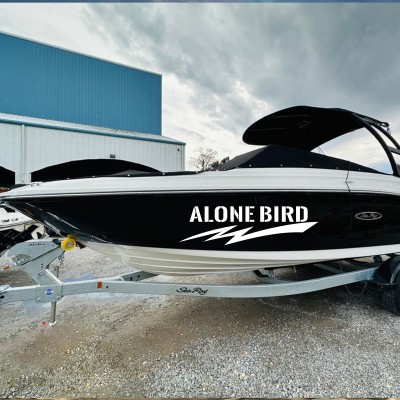  Aheste 01 Kişiye Özel, Boat Tekne Stickerı, Vinyl Sticker, Boat Sticker 115x30 cm  (Set 2 adet Sağ Sol Olacak Şekildedir) 