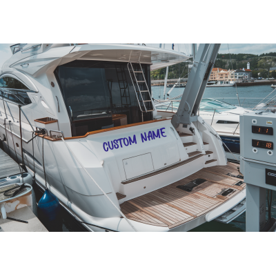MARE Tekne Adı Stickerı - Kişiye Özel Vinyl Tekne Yazısı | Suya Dayanıklı Nautical Sticker