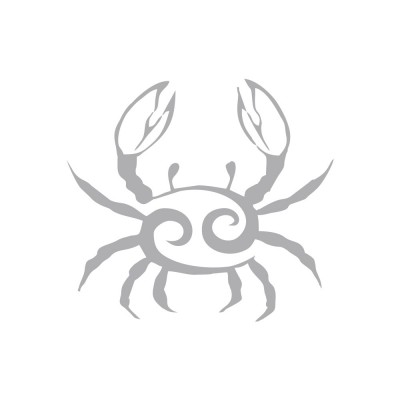 Kişiye Tekneye Yatlara Özel Yengeç Burcu Logo Yazısı Sticker Yapıştırma 