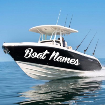 Kişiye ve Tekneye Özel Boat Name  Yazısı İsim Sticker 