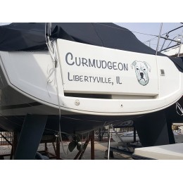 Kişiye ve Tekneye Özel Curmudgeon Yazısı İsim Sticker 