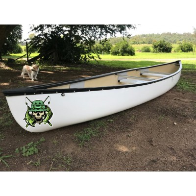 Kişiye ve Tekneye Özel Skull Yazısı İsim Sticker 