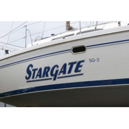 Kişiye ve Tekneye Özel Stargate Yazısı İsim Sticker 