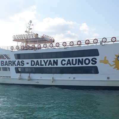 Tekneye Özel BARKAS DALYAN COUNOS Yapıştırma Çalışması Sticker Yapıştırma